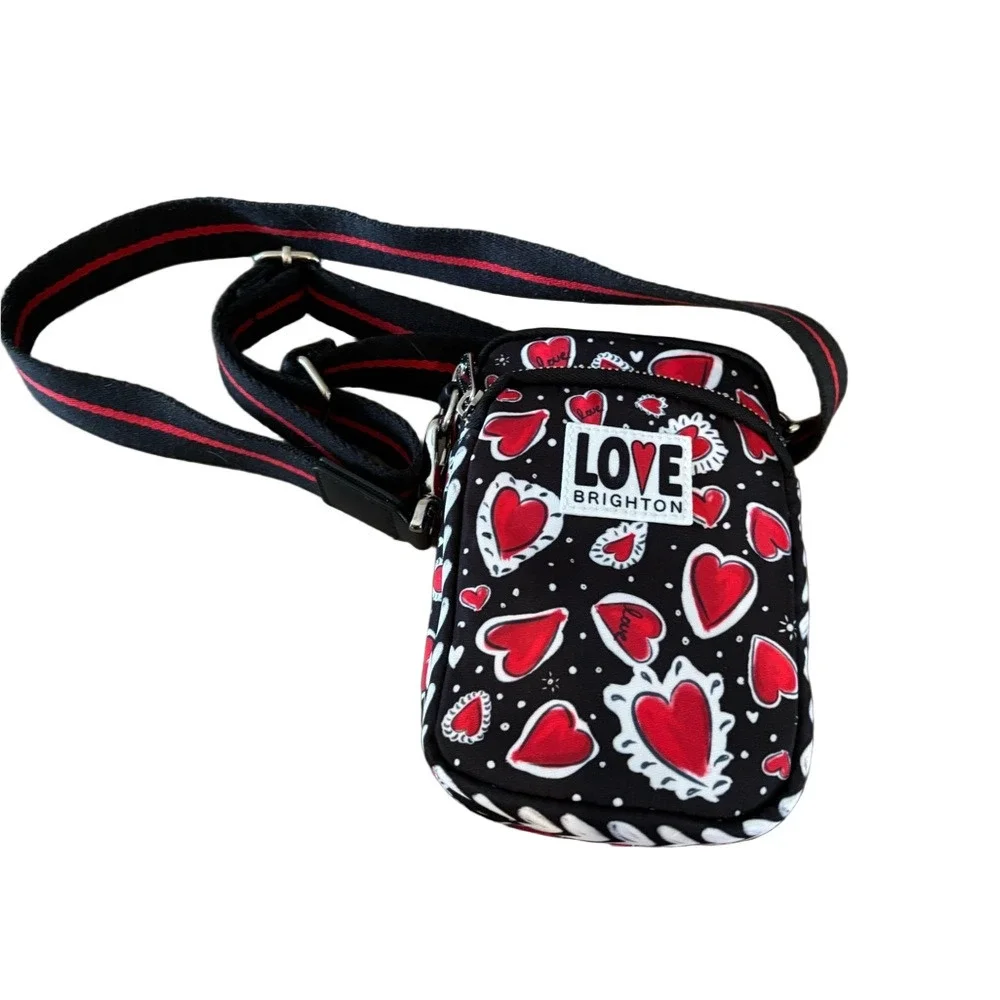 Brighton Love Heart A Flutter Bag with Red and White Accents